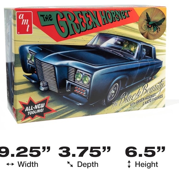 AMT Green Hornet Black Beauty 1:25 Scale Model Kit - Picture 2 of 6